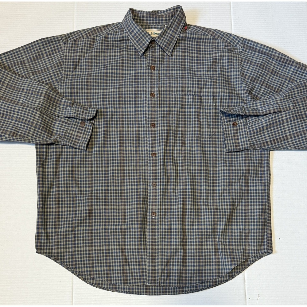 LL BEAN - Men's‎ Long Sleeve Plaid Shirt - Size X-Large - XL